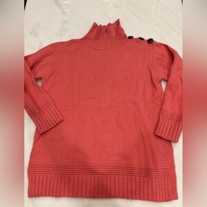 Anthropologie Margarita Tunic Sweater (XS, pink coral)